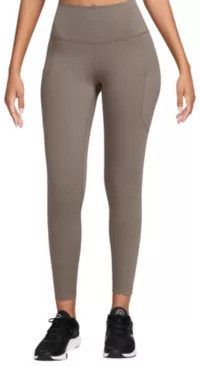 Nike Women's One High-Waisted 7/8 Leggings with Pockets, Small, Playful Pink | DICK'S Sporting Goods
