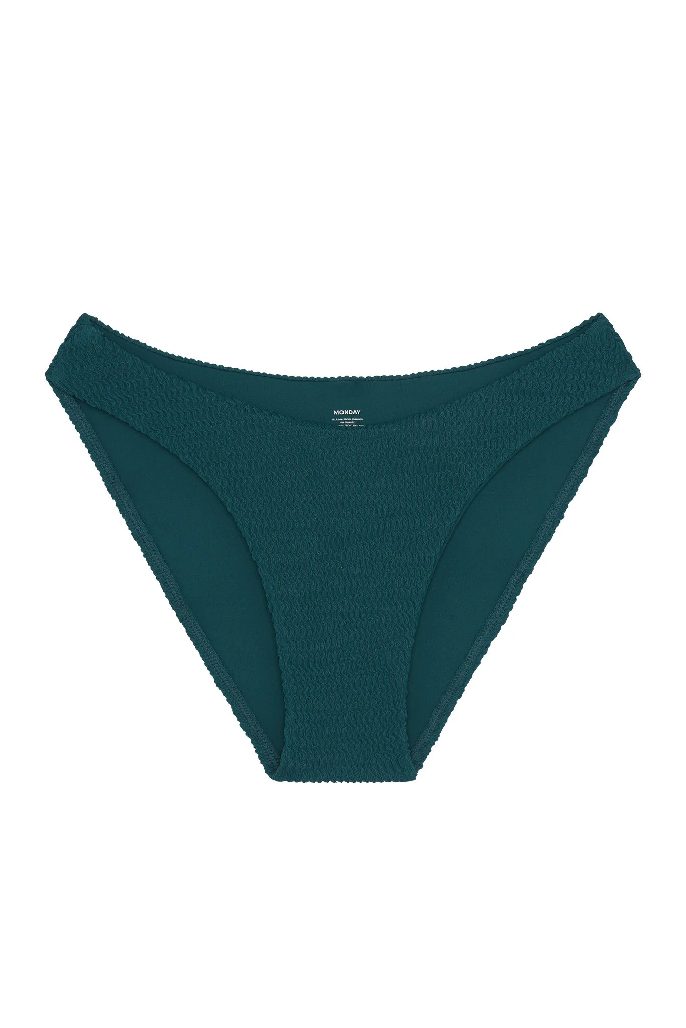 Seychelles Bottom - Evergreen Crinkle (Modest Coverage) | Monday Swimwear