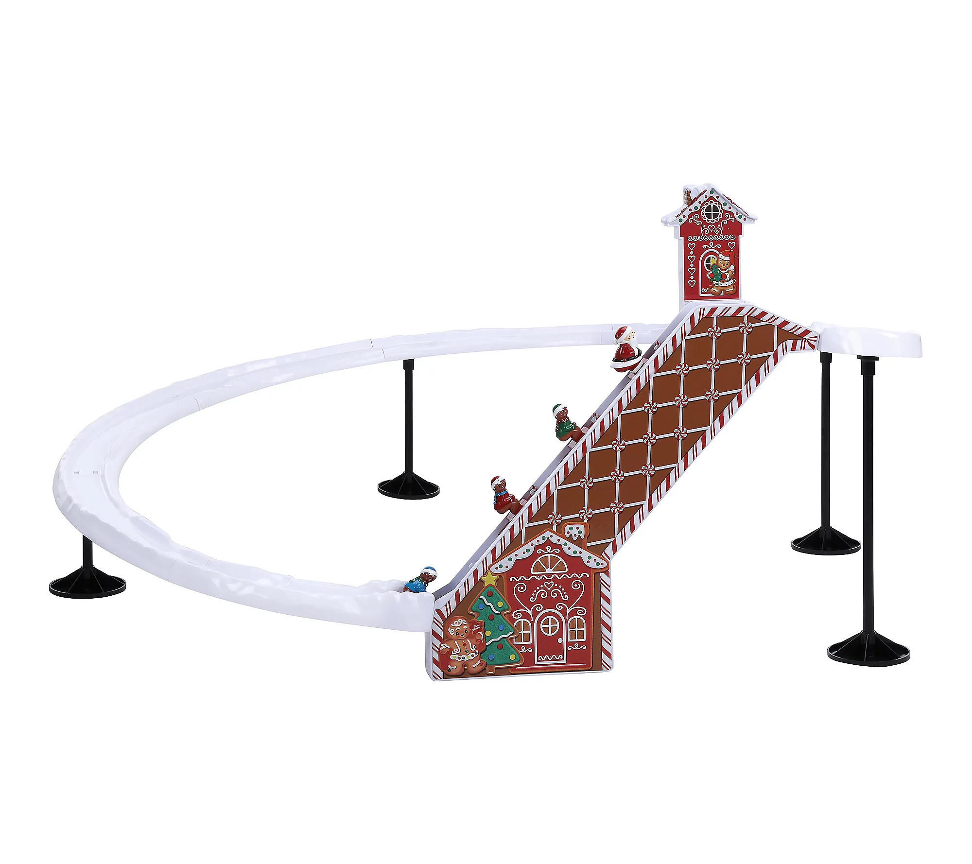 Mr. Christmas 47in Animated & Musical Gingerbr ead Ski Slope | QVC