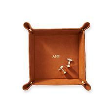 Basketball Leather Catchall Tray | Mark and Graham