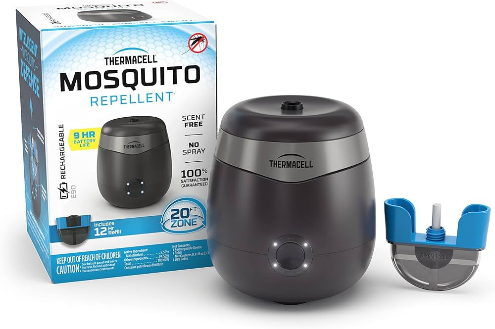 Thermacell Mosquito Repellent E-Series Rechargeable Repeller with 20’ Mosquito Protection Zone;... | Amazon (US)