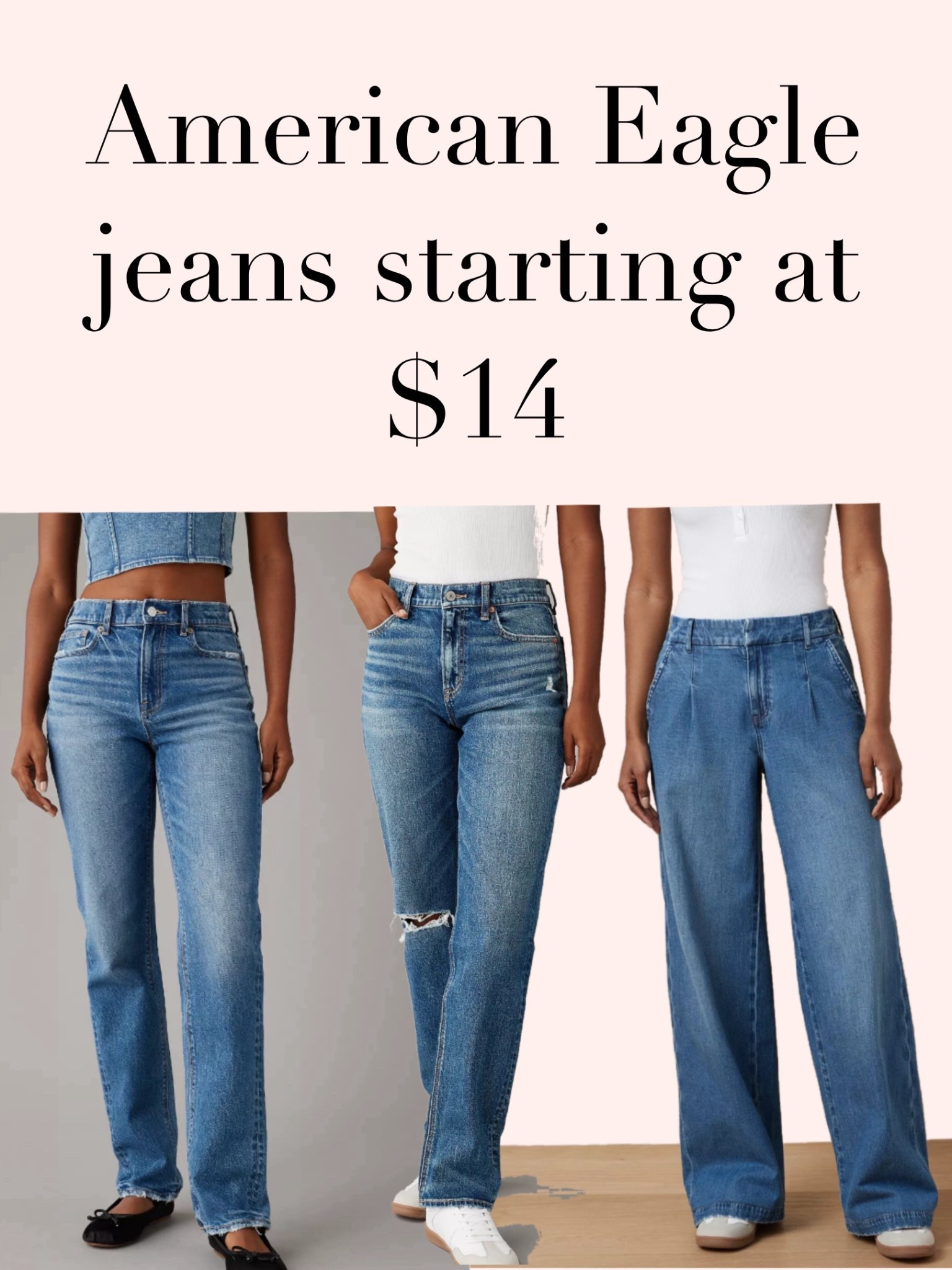 AMERICAN EAGLE JEANS ON SALE!

#LTKFindsUnder50 #LTKSaleAlert #LTKStyleTip