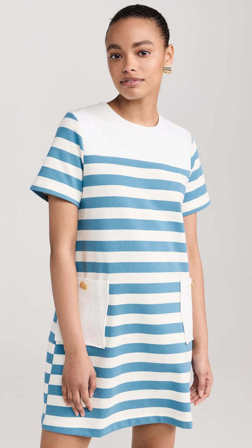 Striped Dress with Patch Pockets | Shopbop