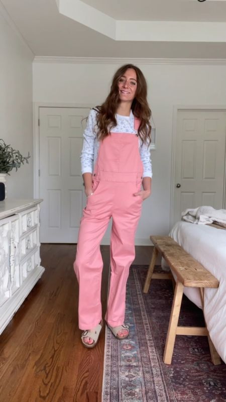 Pink overalls comes in several colors under $40