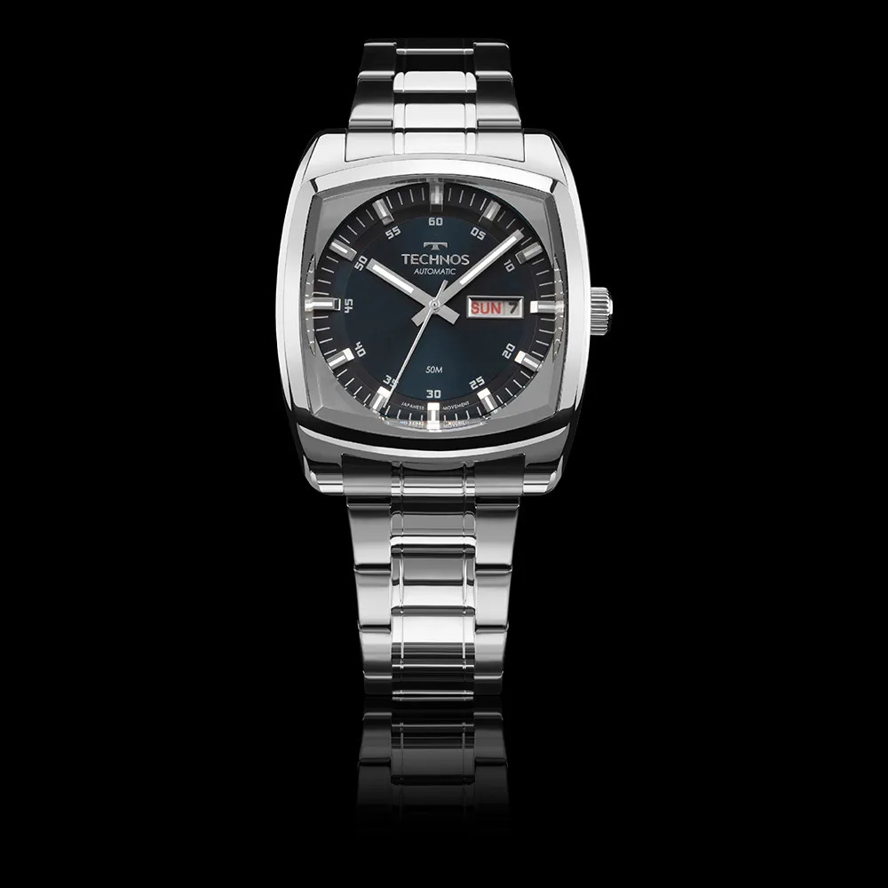 Relógio Masculino Automático Prata - Technos - 8205OL/1A | Technos BR