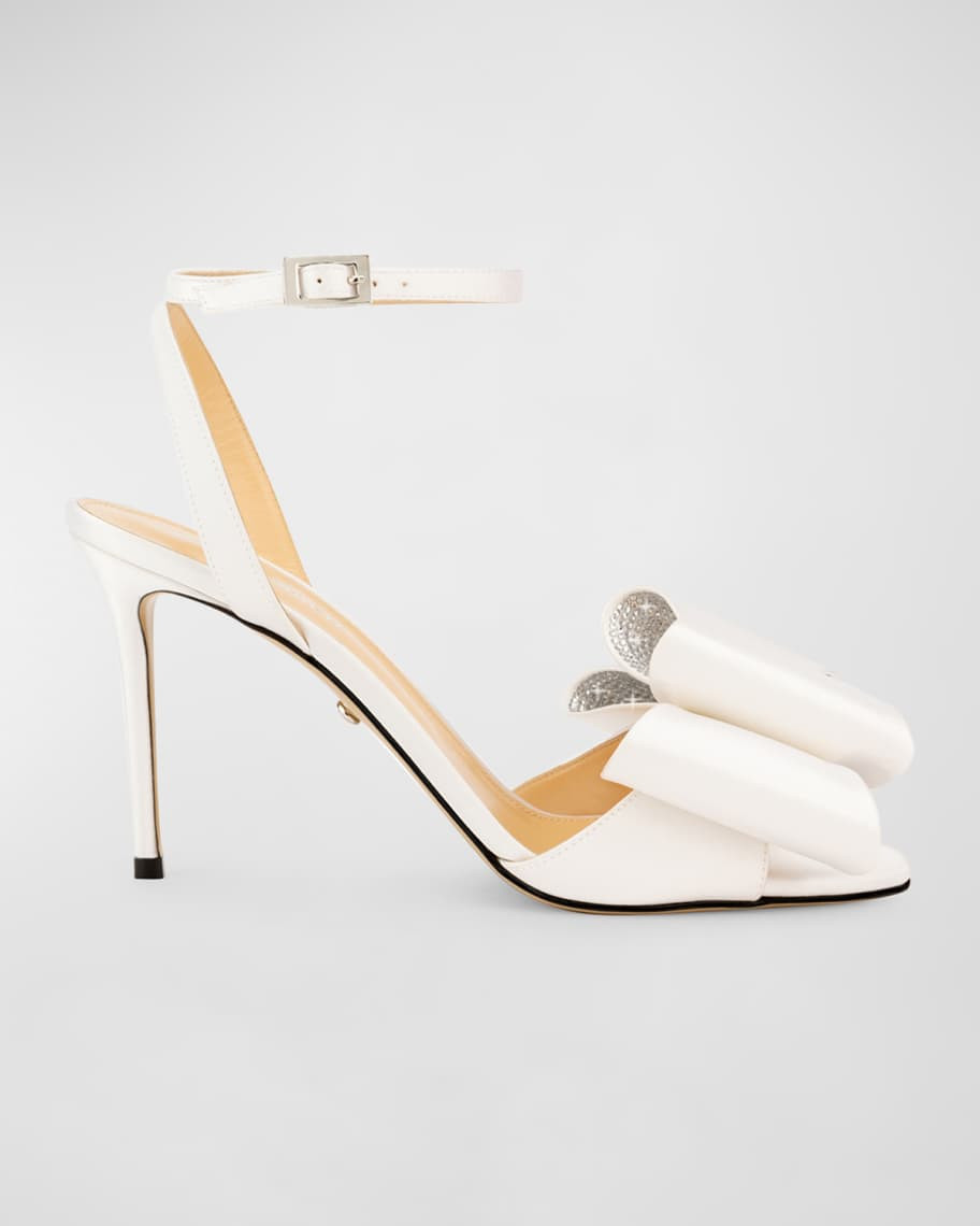 Cadeau Satin Bow Ankle-Strap Sandals | Neiman Marcus