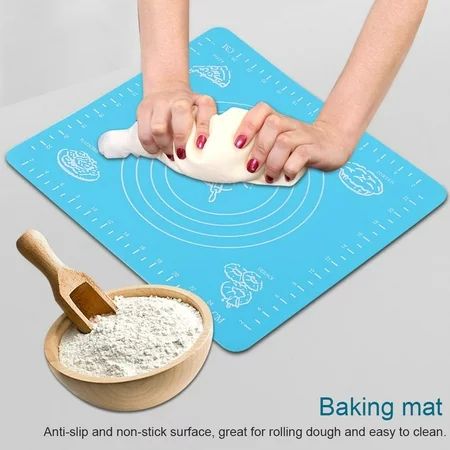 Ashata Anti-slip Silicone Baking Mat Non-stick Rolling Dough Pad for Bakeware Liner, Non-stick Bakin | Walmart (US)