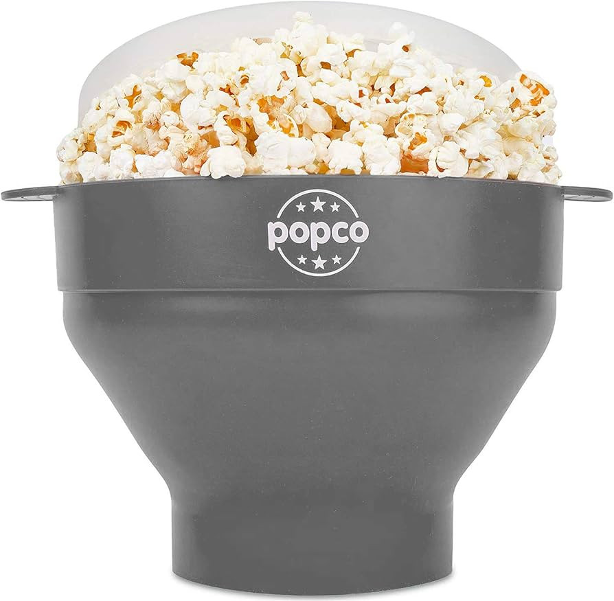 The Original Popco Silicone Microwave Popcorn Popper with Handles, Silicone Popcorn Maker, Collap... | Amazon (US)