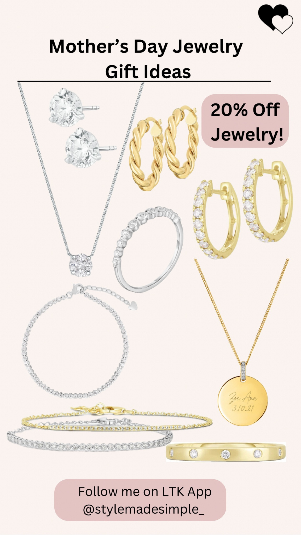 Mother’s Day jewelry gift ideas 20%off jewelry, diamond bracelet, tennis bracelet, gold name necklace, diamond necklace, diamond earrings, gold hoop earrings , diamond gold hoop earrings, diamond stud earrings 

#LTKFamily #LTKStyleTip #LTKGiftGuide