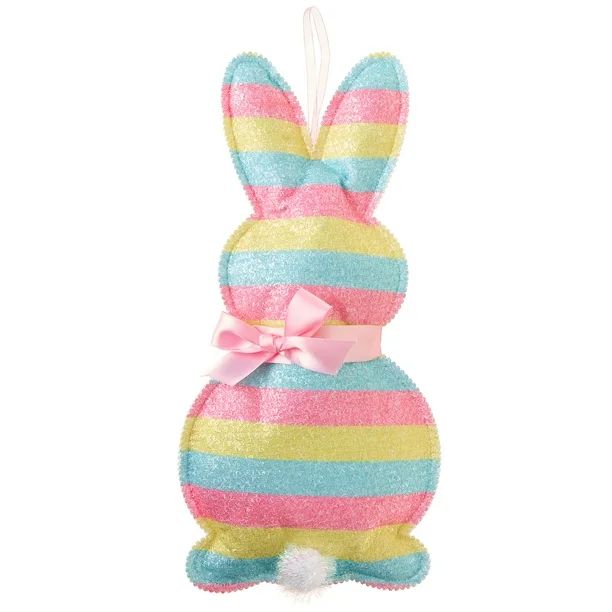 Way To Celebrate Easter Fabric Hanging Decoration, Rainbow Bunny - Walmart.com | Walmart (US)