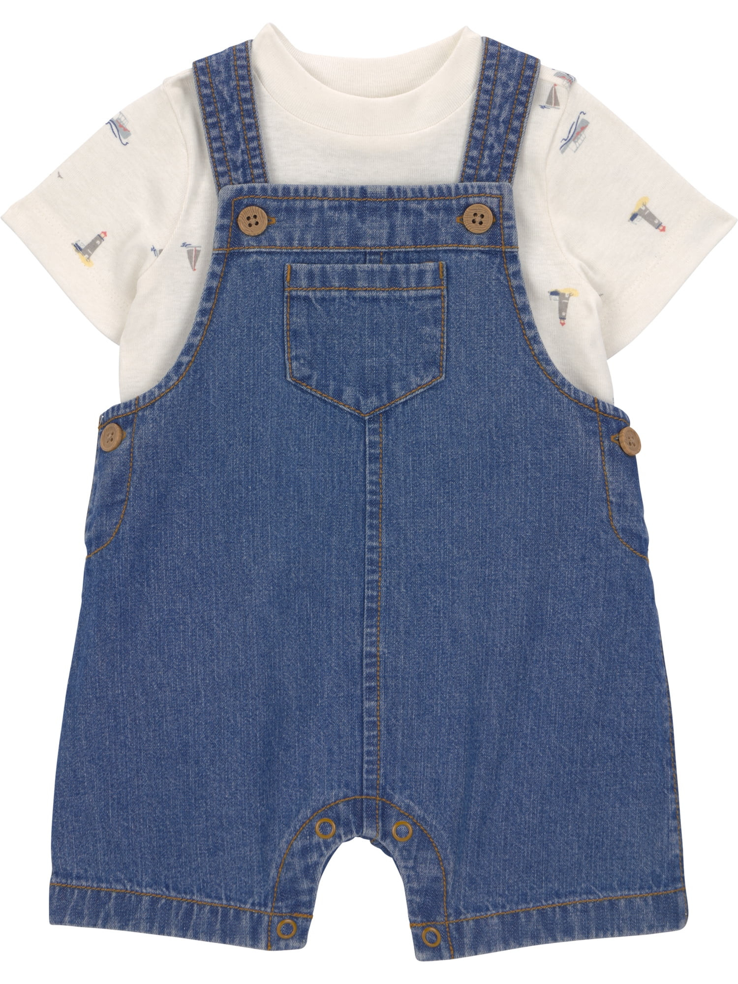 Carter's Child of Mine Baby Boy Overalls Set, 2-Piece, Sizes 0/3-24 Months | Walmart (US)