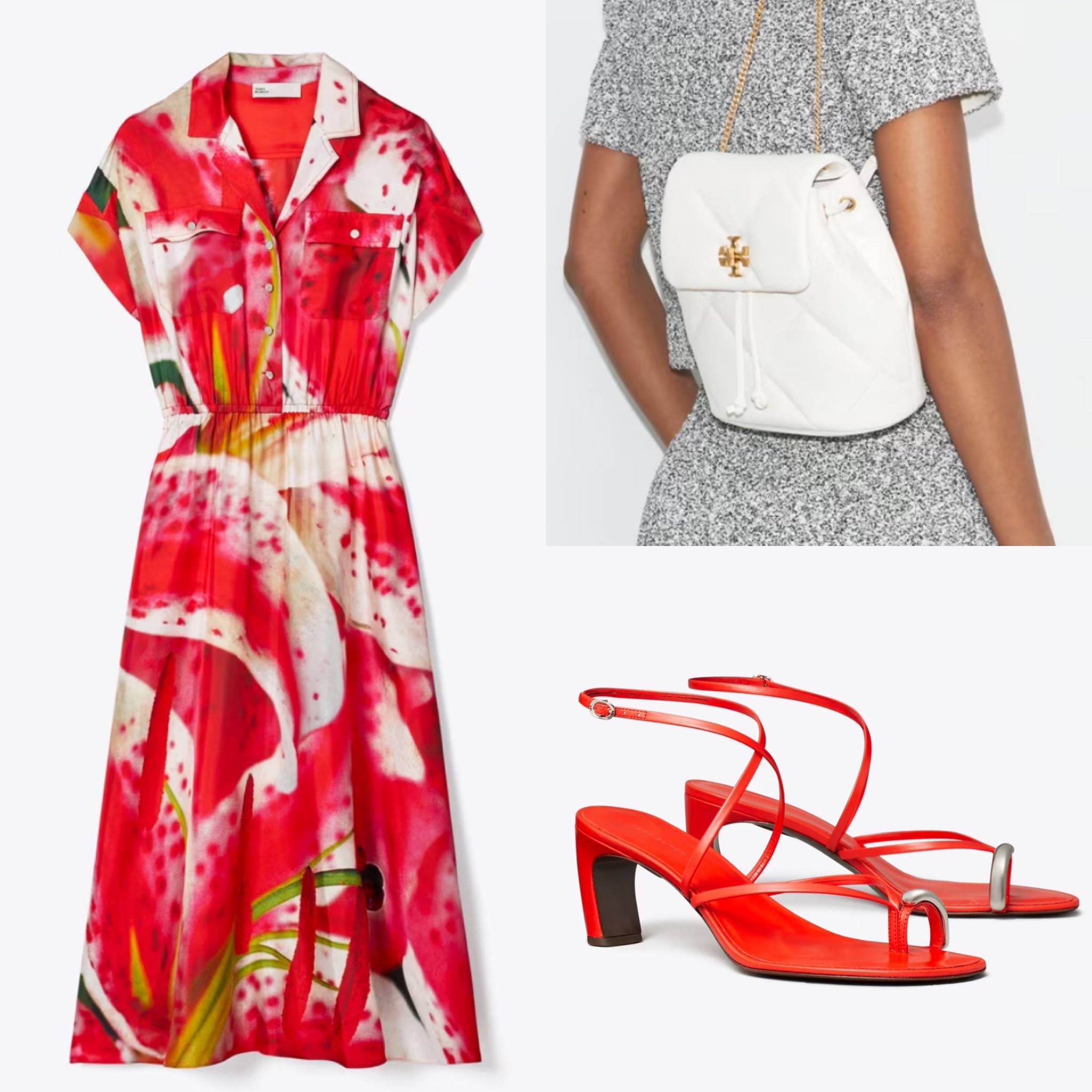 New from Tory Burch.  #summeroutfit #backback #redheel #summerdress

#LTKWorkwear #LTKGiftGuide #LTKTravel