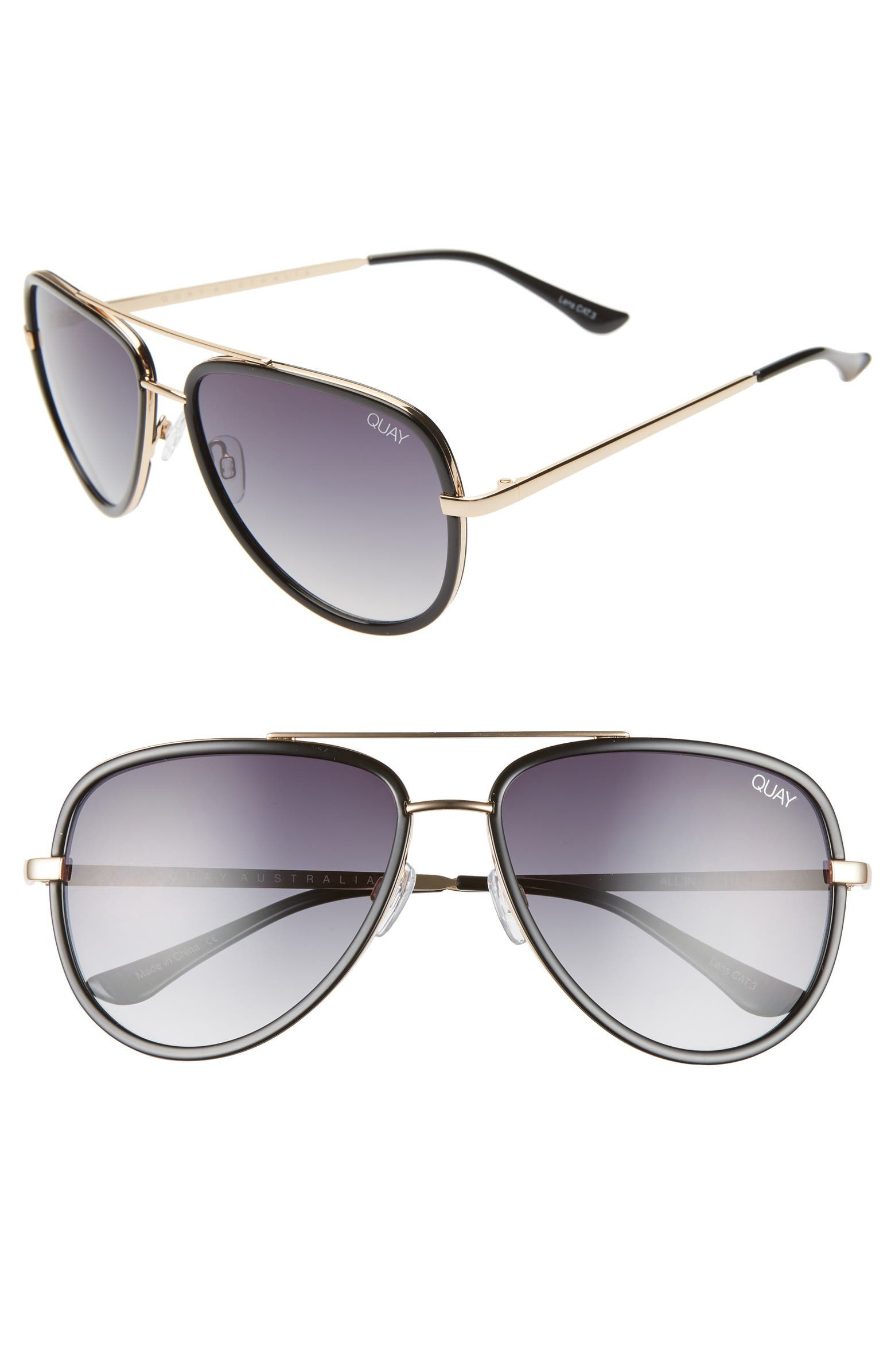 All In 58mm Aviator Sunglasses | Nordstrom
