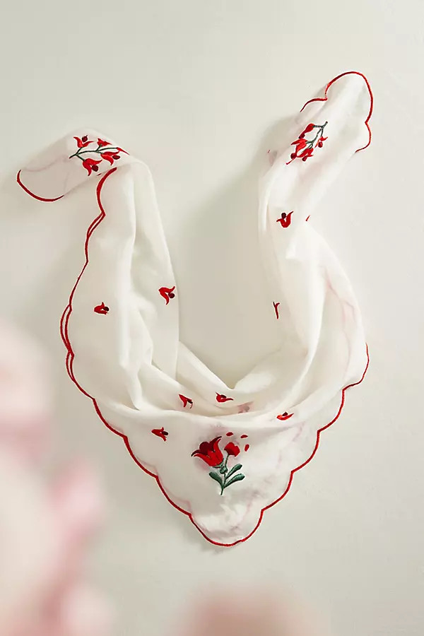 Scandinavian Floral Cotton Bandana | Anthropologie (US)