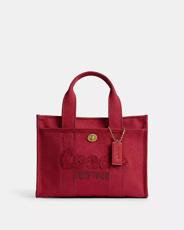 New Year Cargo Tote Bag 26 With Coach Snake Script | Coach (US)