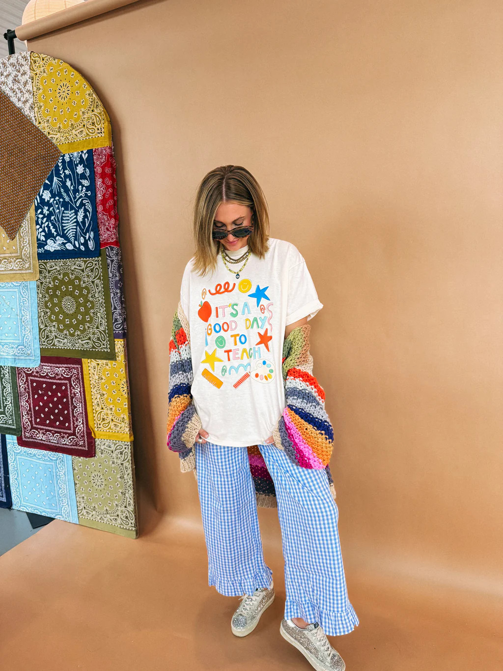 ETTA OG | it's a good day to teach graphic tee - ivory | Etta+East