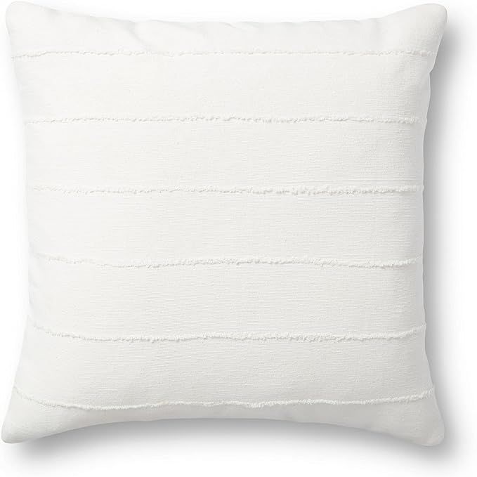 Jean Stoffer x Loloi Julia Collection PJS0013 Ivory 18'' x 18'' Cover Only Pillow | Amazon (US)