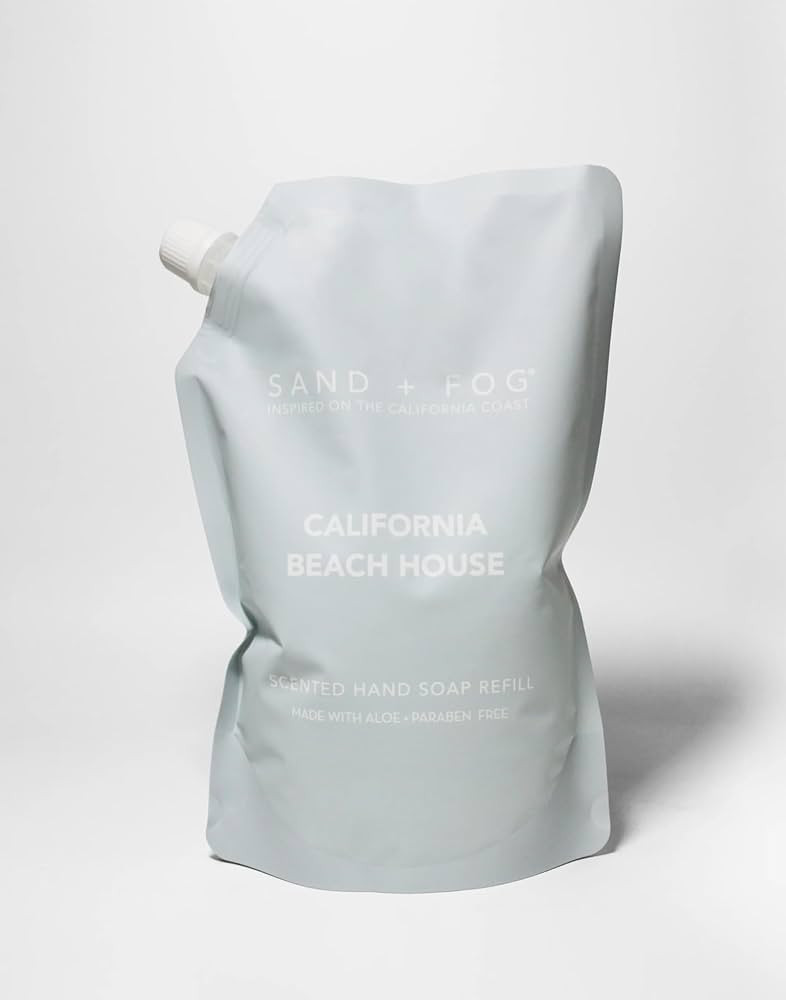 Sand & Fog, PREMIUM (REFILL BAG) Liquid Hand Soap, Scent: CALIFORNIA BEACH HOUSE (Cleans and Nour... | Amazon (US)