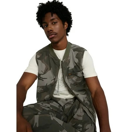 Wrangler® x Stranger Things® Men's Mike/Lucas Camo Vest | Walmart (US)