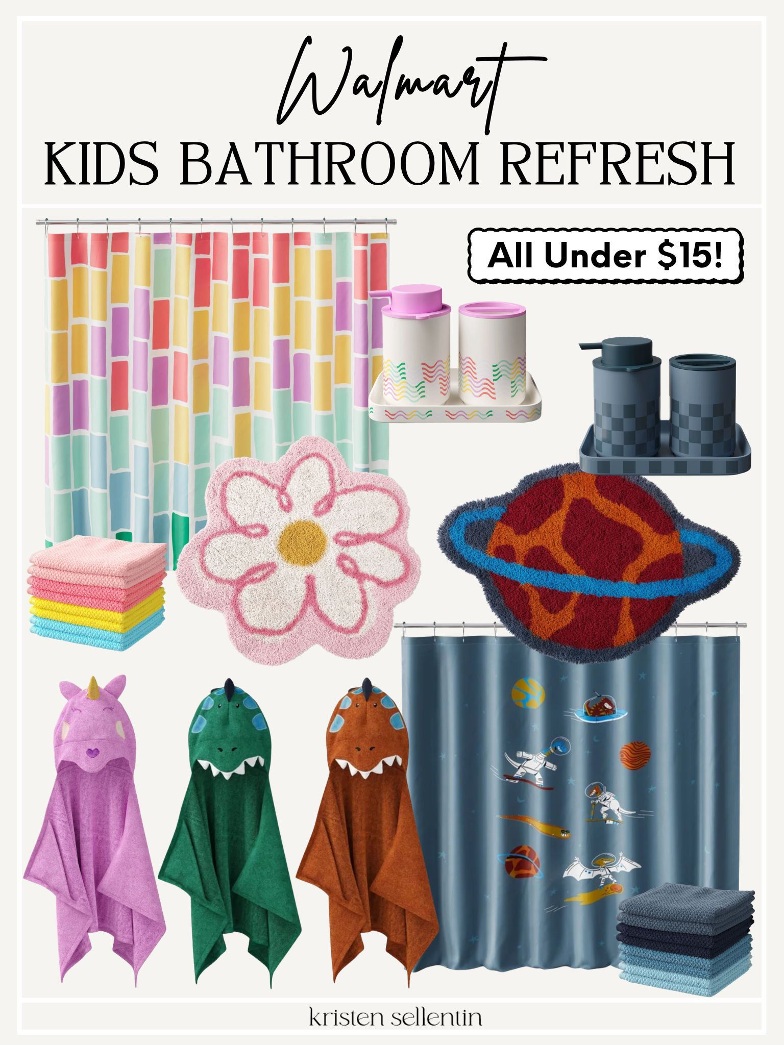 Walmart Kids Bathroom Refresh! The cutest bathroom finds for under $15!

#LTKSeasonal #LTKHome #LTKKids