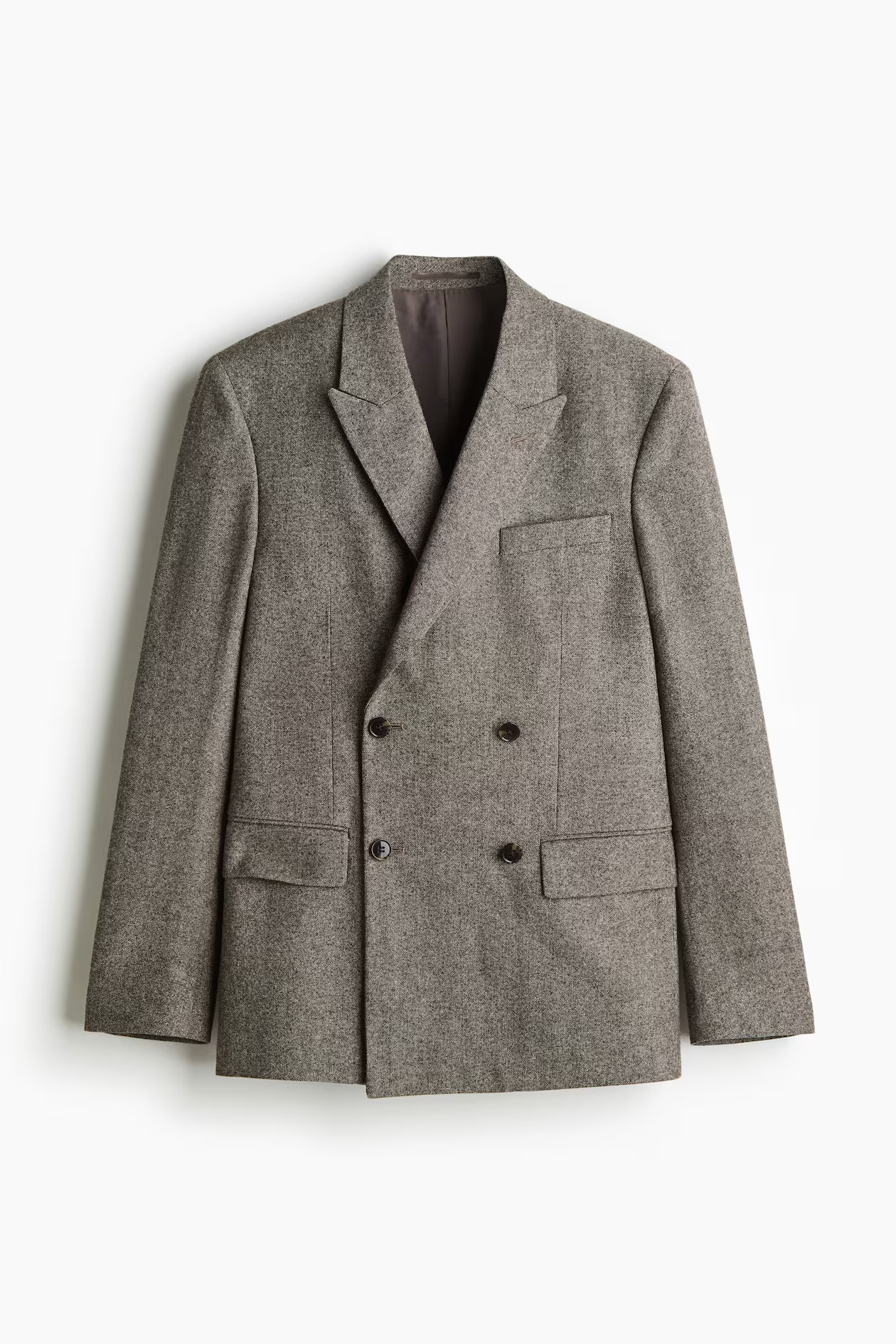 Regular Fit Wool-blend double-breasted jacket | H&M (UK, MY, IN, SG, PH, TW, HK)