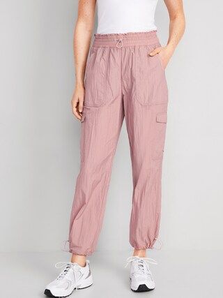 High-Waisted Parachute Cargo Jogger Ankle Pants for Women | Old Navy (US)