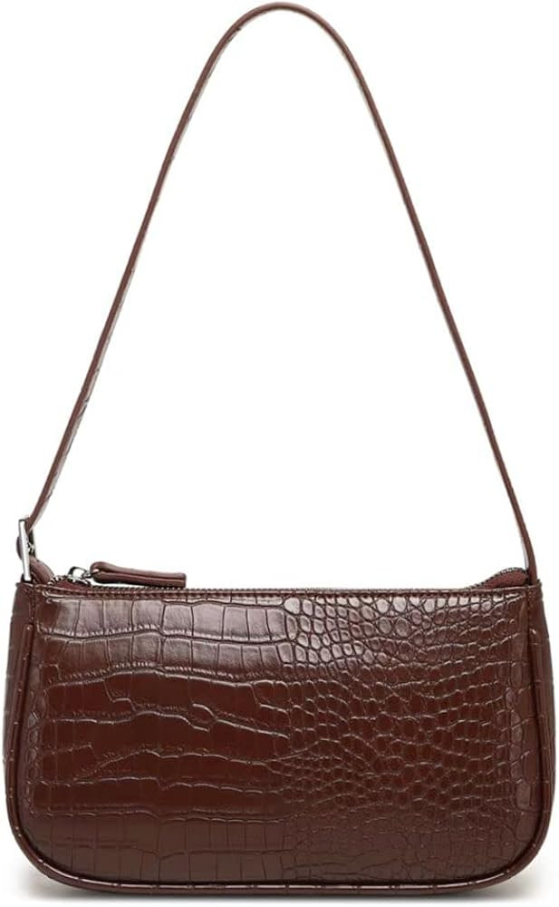 Small Purse for Women, Adjustable Shoulder Bags Crocodile Pattern Clutch Purse with Zipper Closur... | Amazon (US)