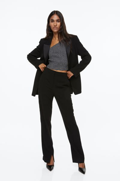 Single-breasted Jacket - Black - Ladies | H&M US | H&M (US + CA)