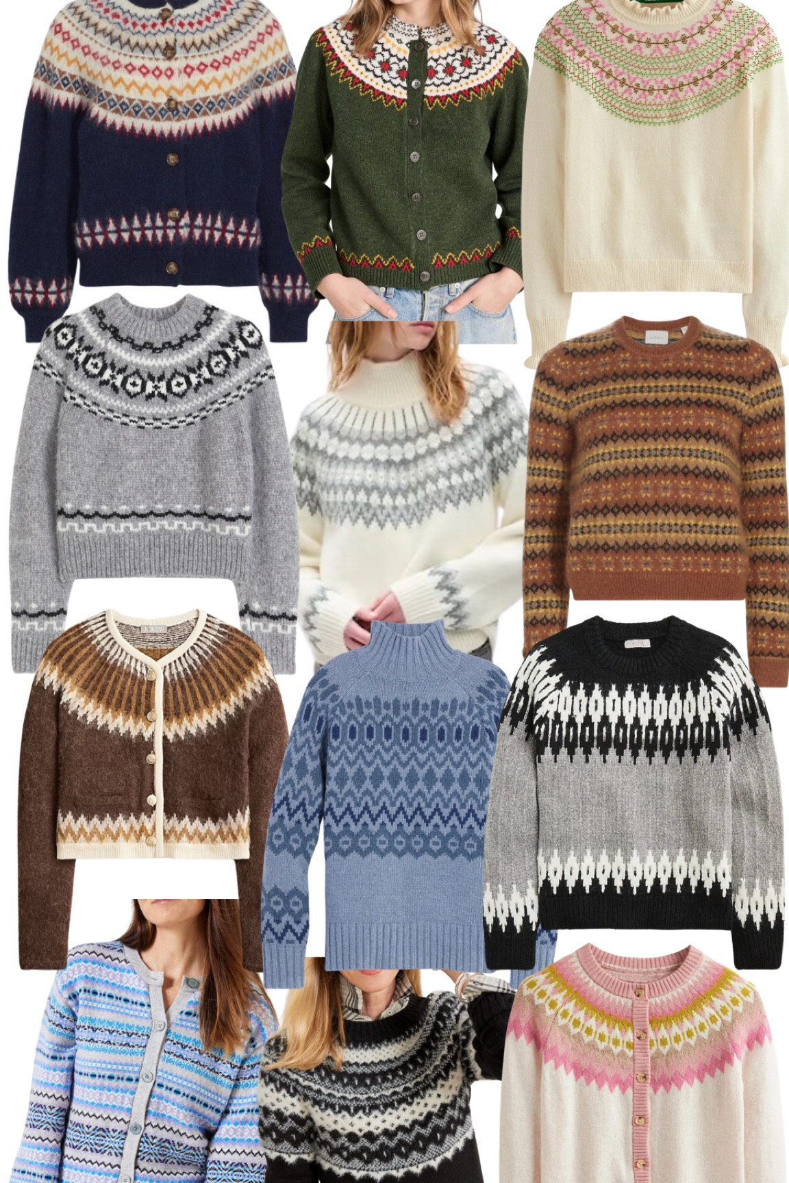 Fair isle sweaters. Fair isle cardigan. Fall outfits. Thanksgiving outfits
.
.
.
… 

#LTKstyletip #LTKsalealert #LTKworkwear