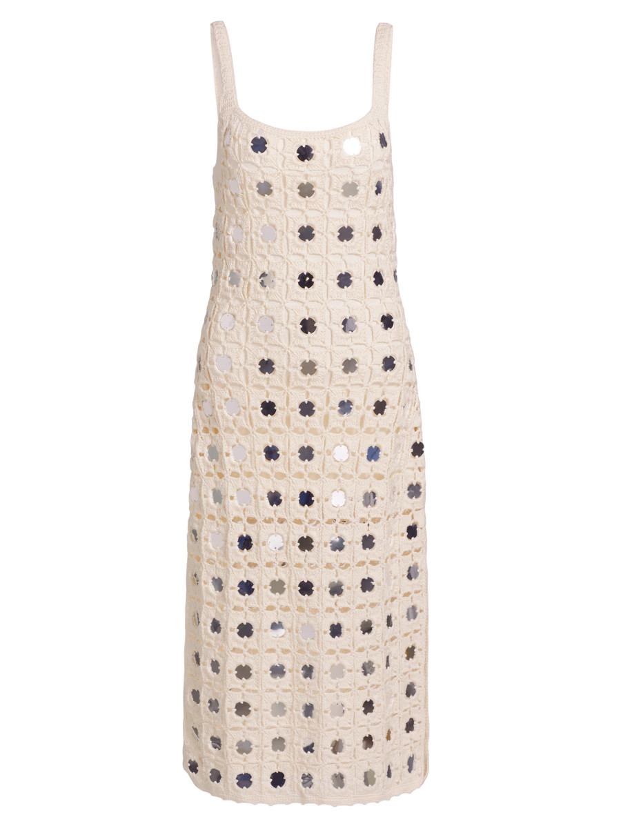 Clementine Mirror Crochet Midi-Dress | Saks Fifth Avenue