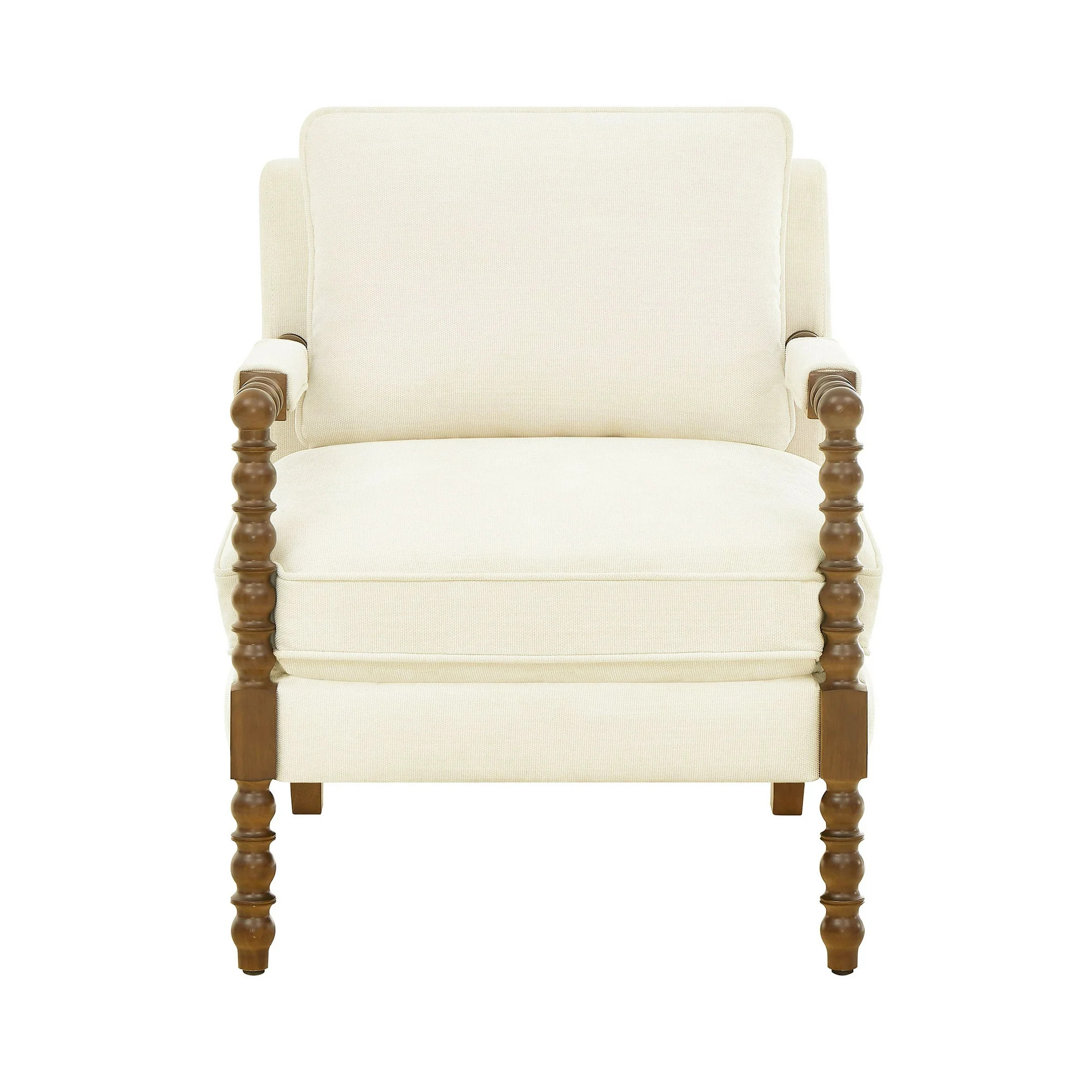 Pioneer Woman Harper Spindle Accent Chair, Antique White Fabric Upholstery | Walmart (US)