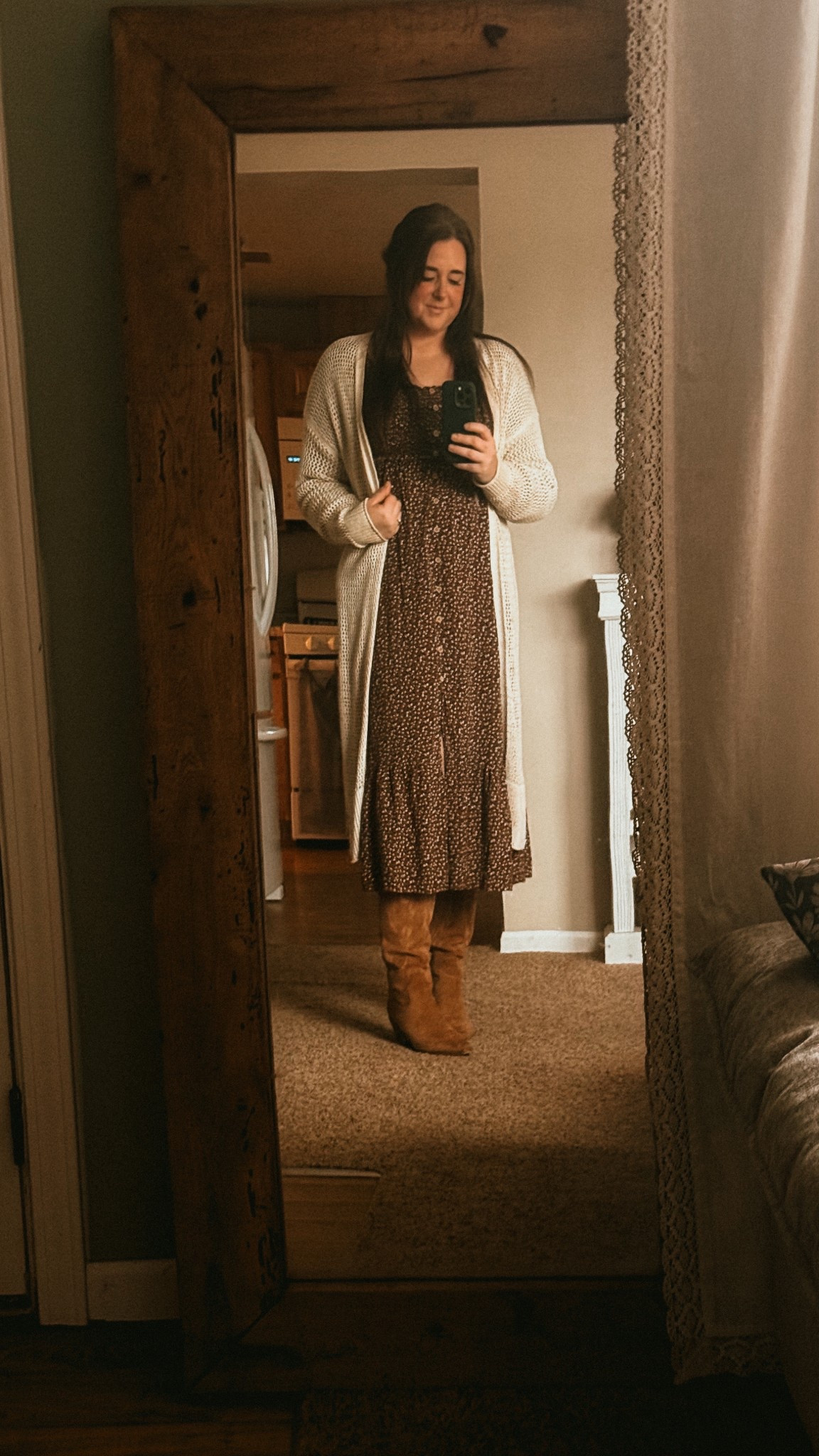Homestead outfit of the day 🤎

Yesterday we spent our anniversary the best way we know how… breakfast together and slow wandering through thrift shops.

A flowy dress, soft cardigan, and my favorite cowboy boots.

Simple. Comfortable. A little bit romantic in the most ordinary way.

Twenty years, and he’s still my favorite person to roam the world with.