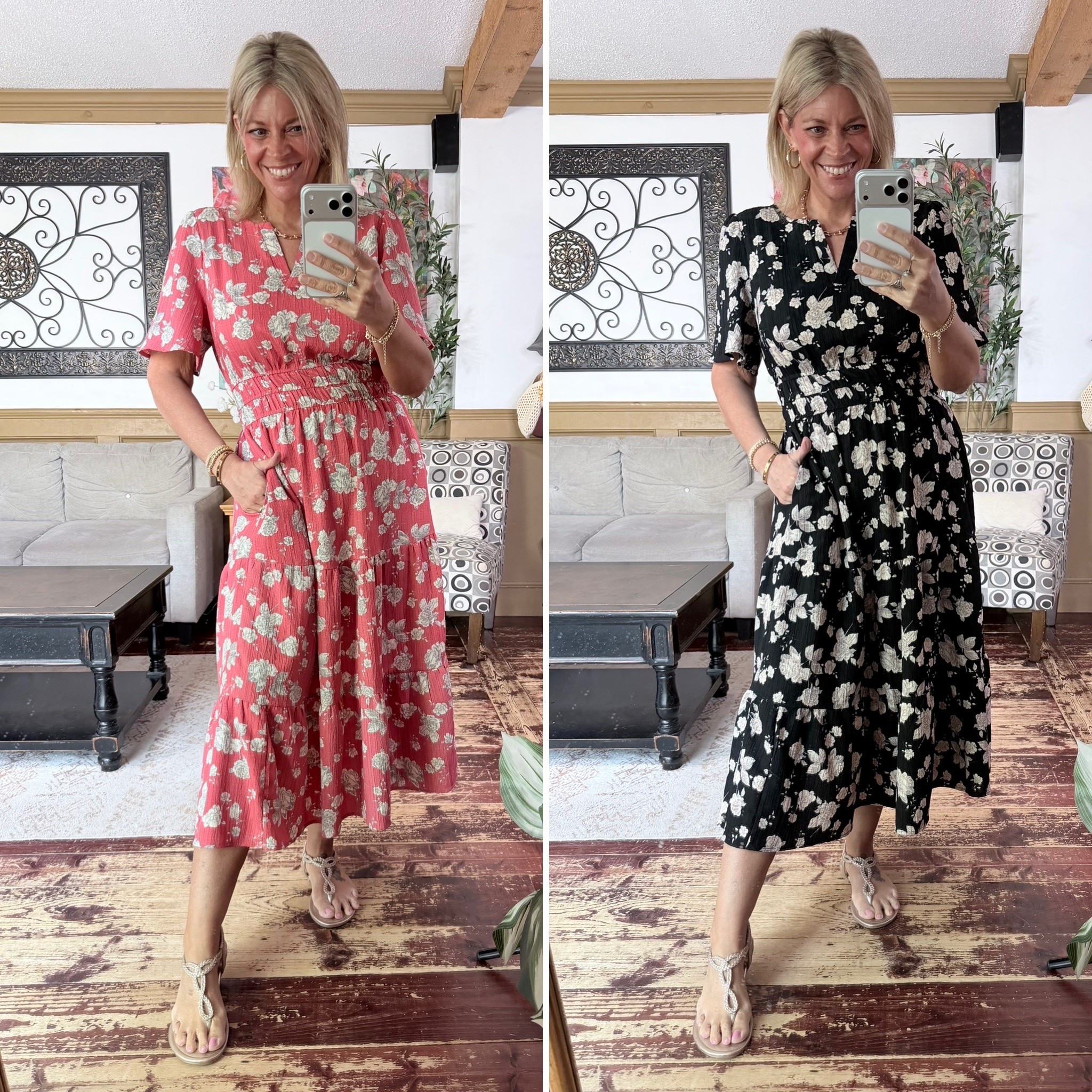 Cinched waist midi dress with flutter sleeves- size 10

#LTKWorkwear #LTKSaleAlert #LTKOver40