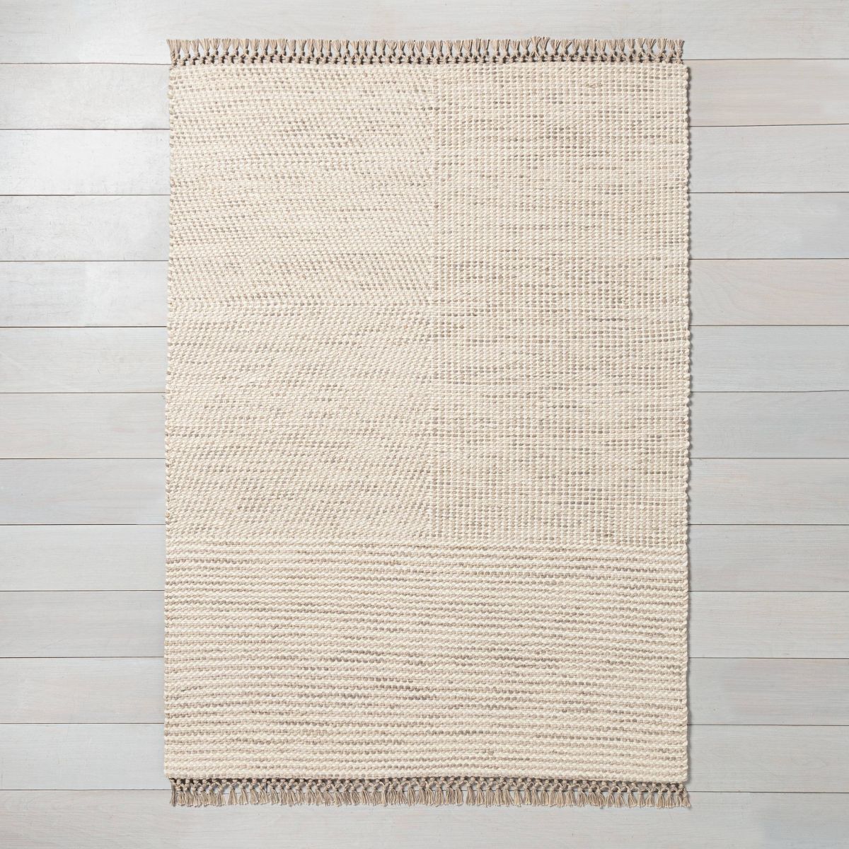 7' x 10' Heathered Area Rug Oatmeal - Hearth & Hand™ with Magnolia | Target