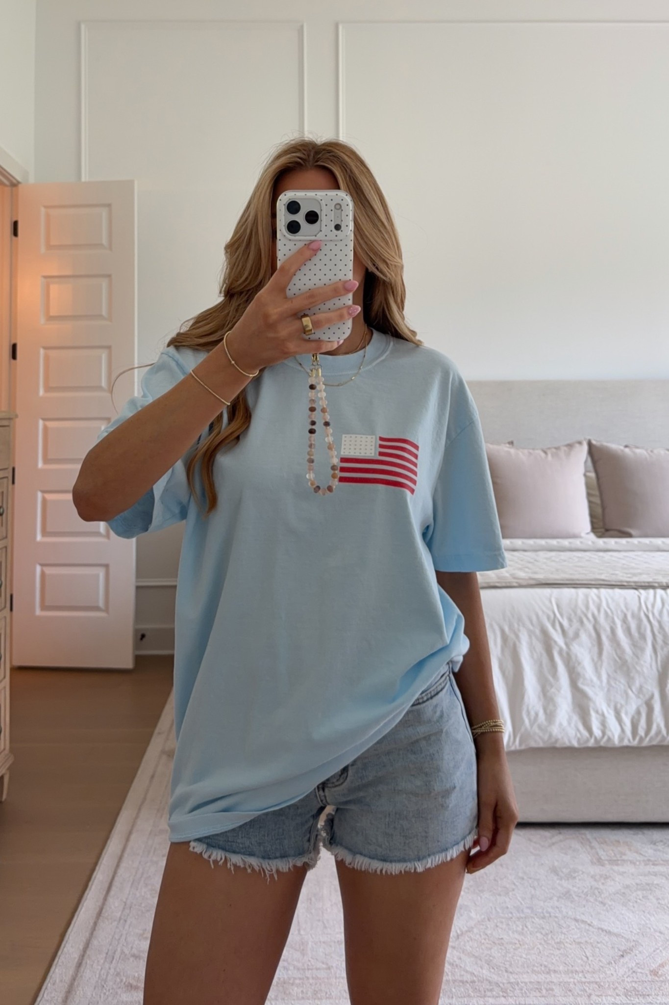 wearing a large, 25 shorts
