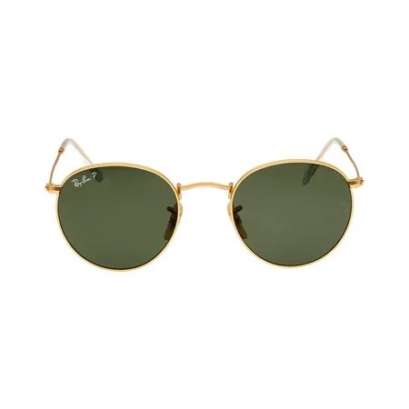 Ray-Ban Round Metal Frame Green Classic Lens Unisex Sunglasses RB3447 | Walmart (US)