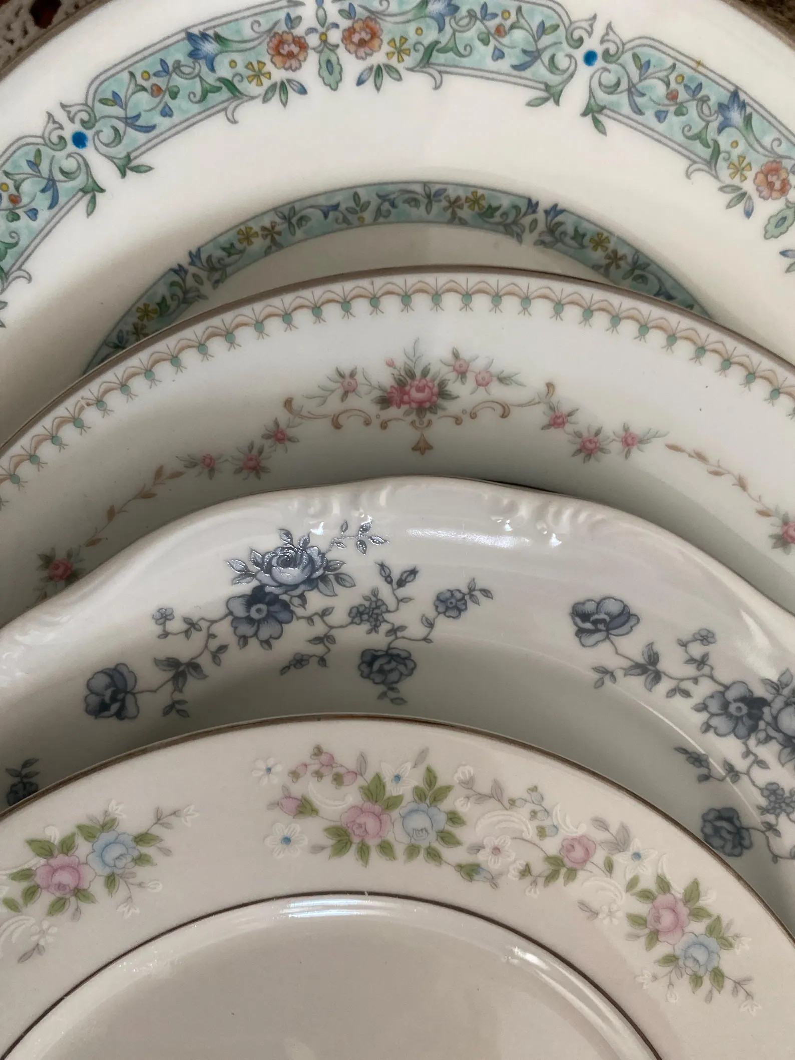 Mismatched Vintage Floral Salad Plates - Set of 4 or 6 (7 Inch) | Etsy (US)