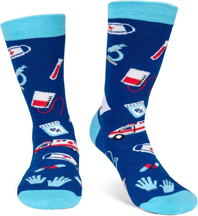 Lavley Medical Themed Socks for Nurses, Doctors, Hospital Workers and Students - Unisex for Women... | Amazon (US)