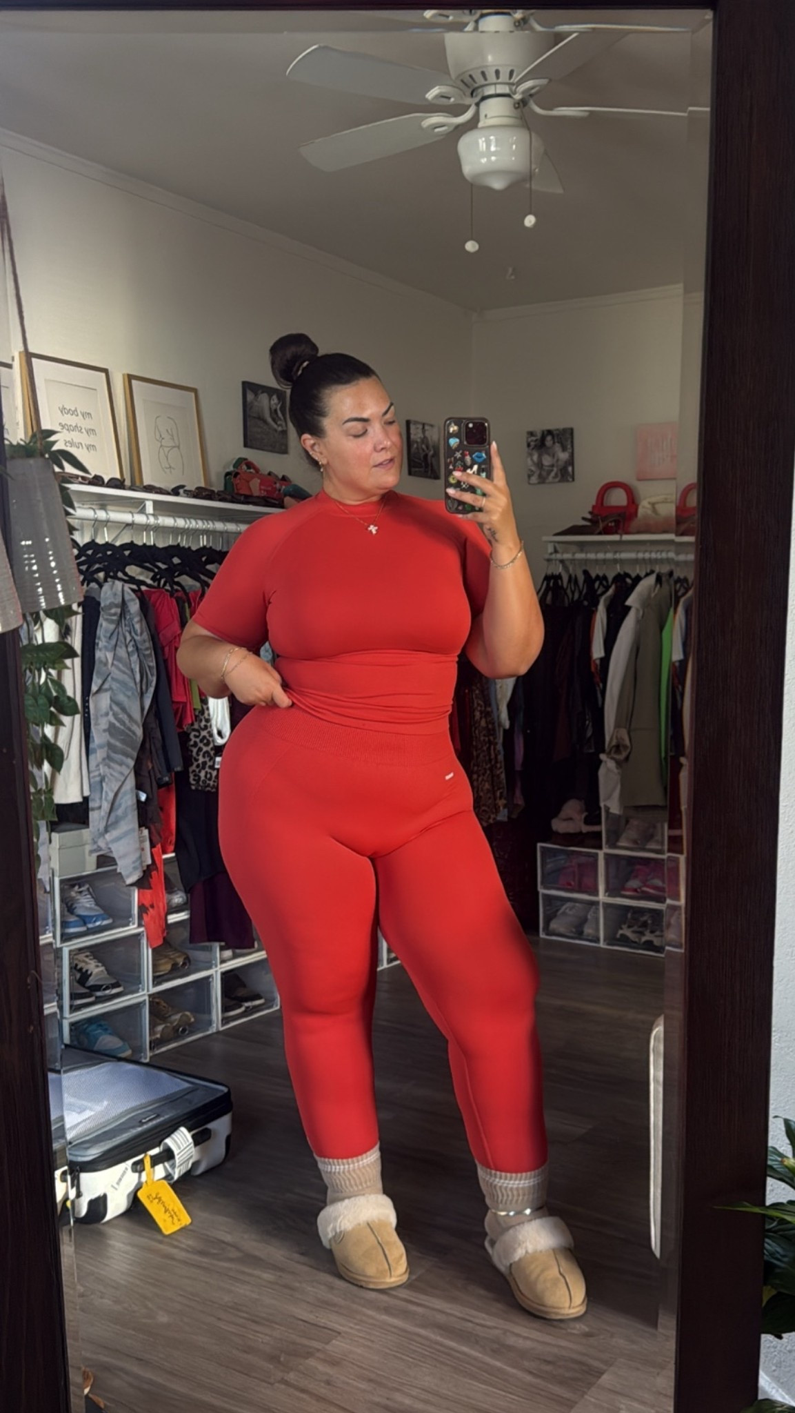Wearing xxl in bottom and xl in top

#LTKfitnessgoals #LTKPlusSize #LTKMidsize