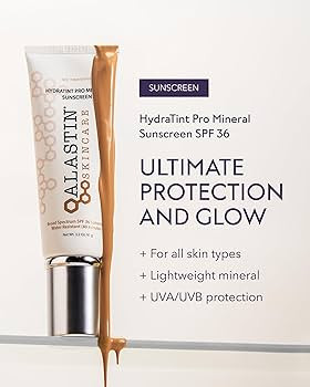 ALASTIN Skincare HydraTint Pro Mineral Sunscreen SPF 36 (3.2 oz) | 2-in-1 Tinted Daily Sunblock M... | Amazon (US)