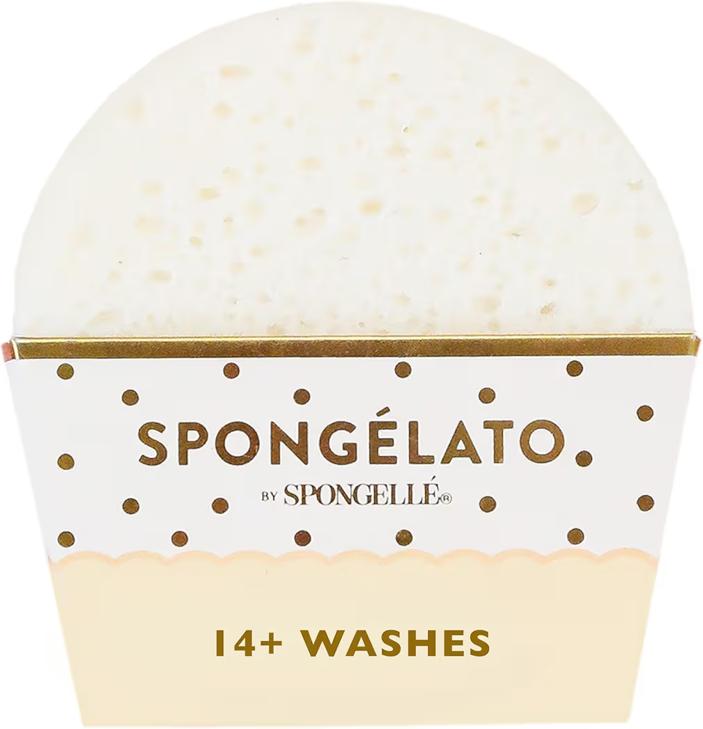 Spongelato Loofah Exfoliating Body Scrubber by Spongelle | Infused with Body Wash | Bath & Shower Loofah for Women | 14+ uses | Fior de Latte (Vanilla) Gelato Inspired | Amazon (US)