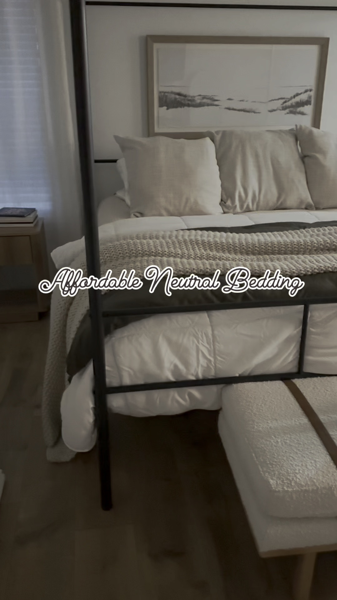 Affordable neutral bedding  

#LTKHome #LTKFindsUnder50 #LTKVideo
