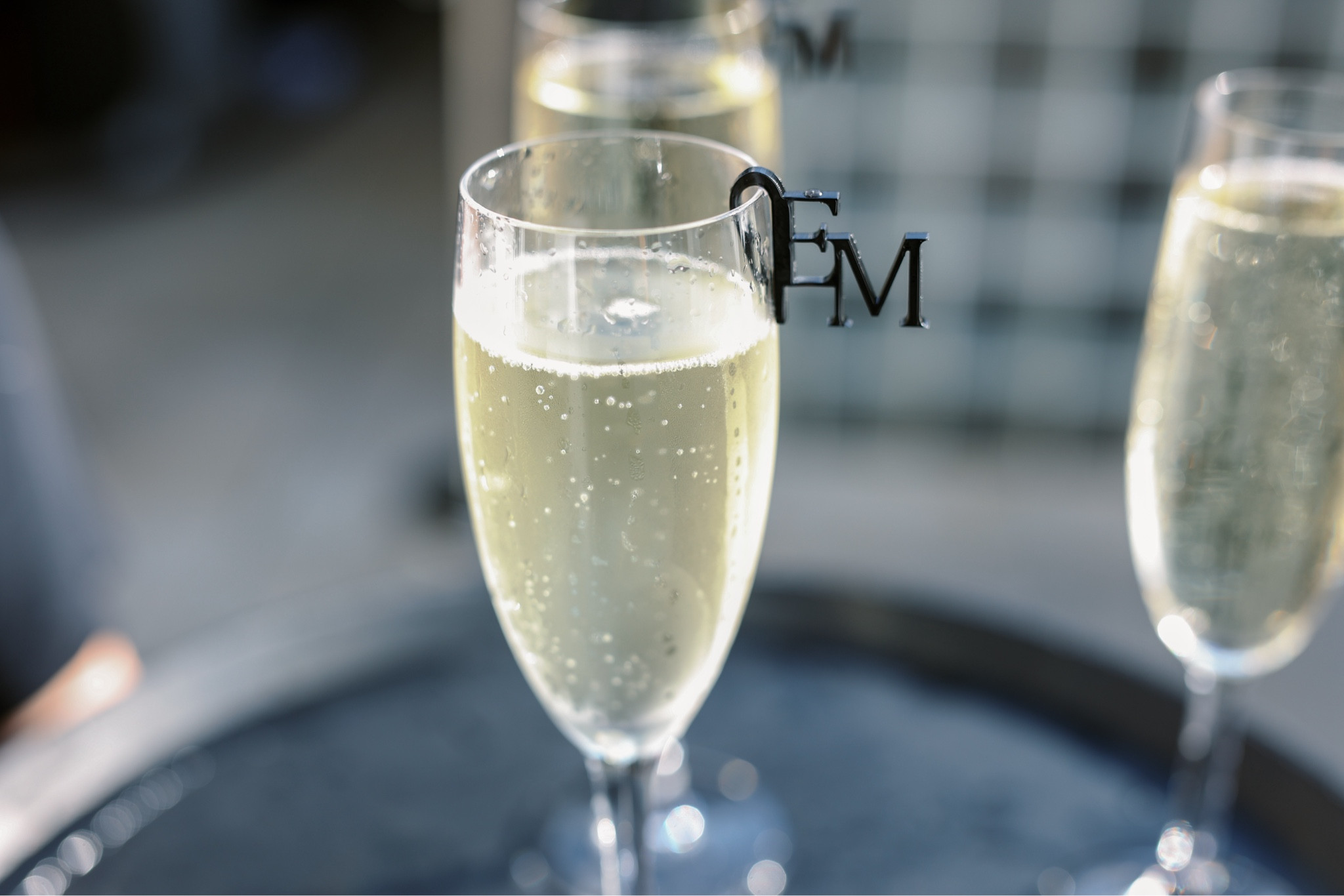 Champagne Glass Monogram Wedding. Initials on champagne glass from Etsy 

#LTKWedding