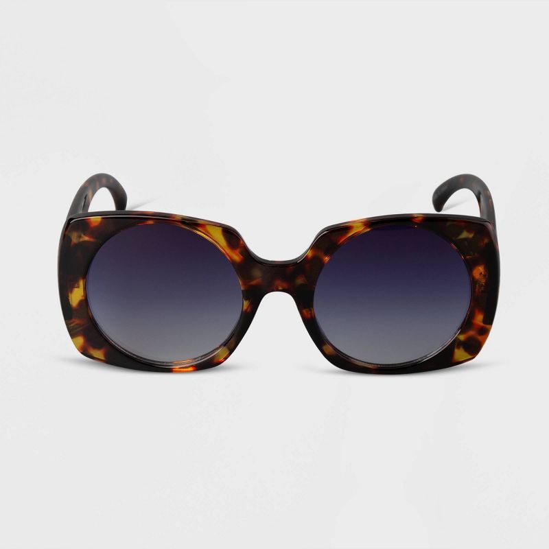 Women's Oversized Retro Sunglasses - A New Day™ Brown | Target