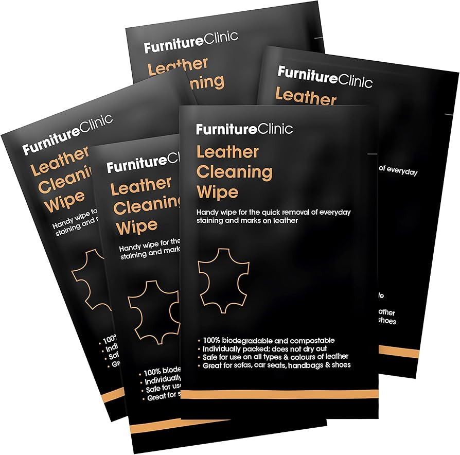 Leather Cleaning Wipes – Biodegradable & Compostable Leather Wipes - For Quick Removal of Every... | Amazon (UK)