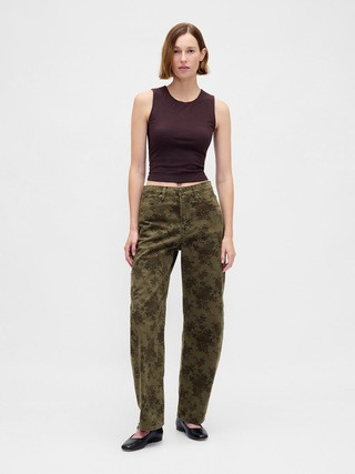 High Rise Barrel Jeans | Gap (US)
