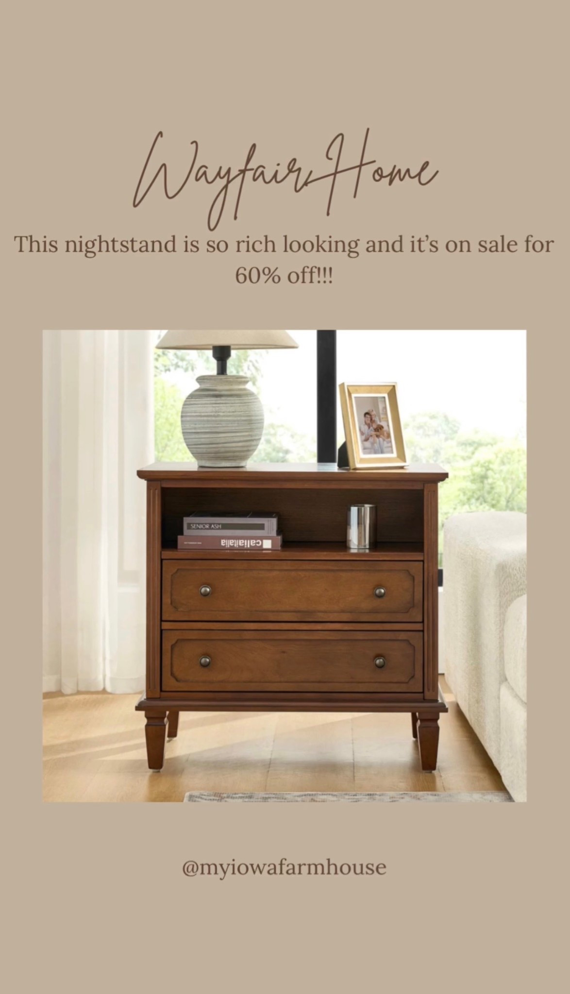 This nightstand looks like Crate & Barrel and Pottery Barn, but it’s from Wayfair and it’s on sale for 60% off!!!


#LTKSaleAlert #LTKHome