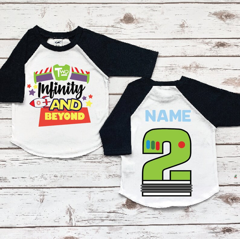 2 Infinity and Beyond, Toy Story Shirt, Buzz Lightyear Shirt, Toy Story Birthday Shirt, to Infini... | Etsy (US)