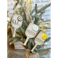 Personalized Wooden Pickleball Christmas Ornament Sports Player Gift | Etsy (US)