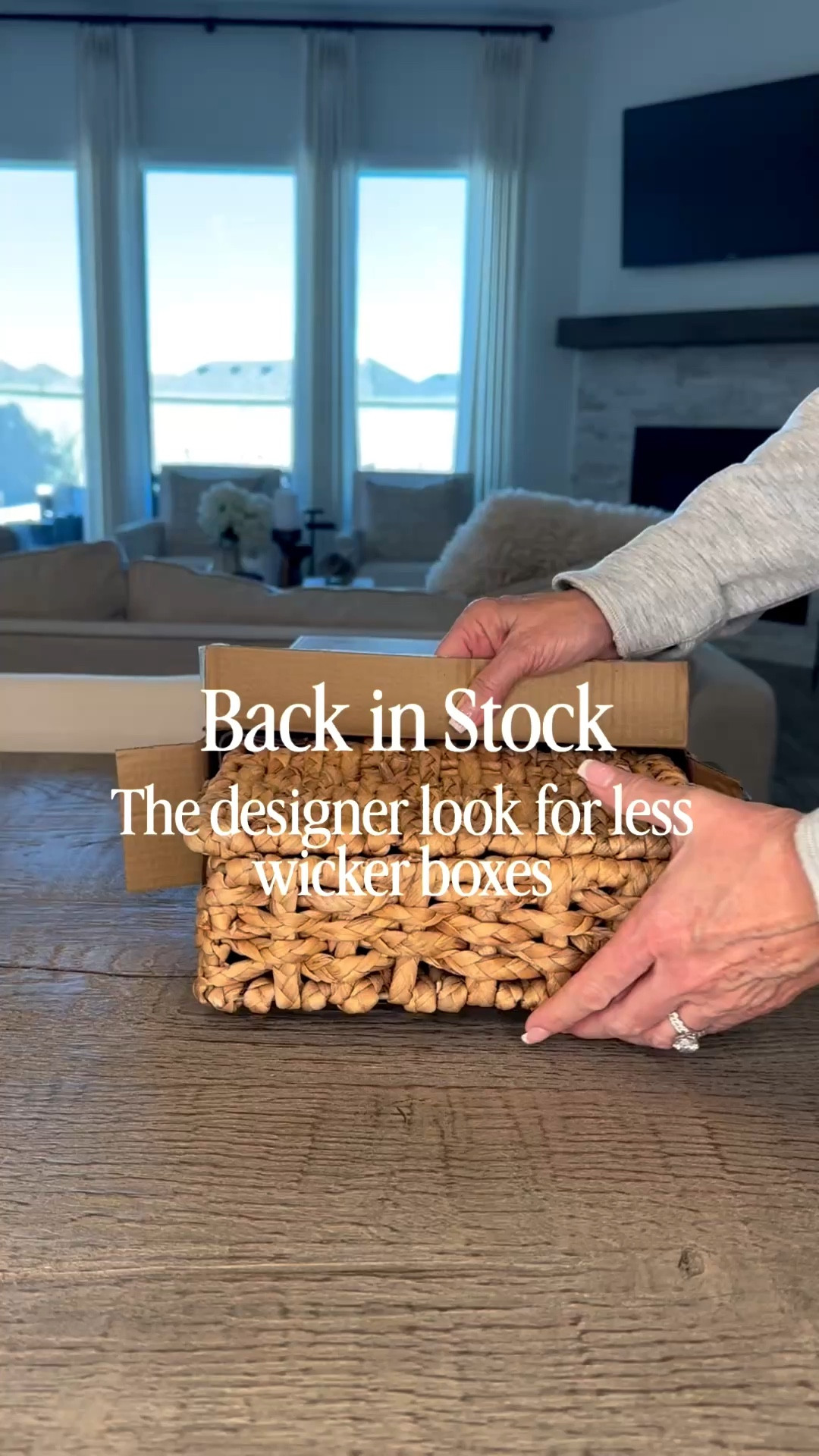Designer inspired wicker / rattan boxes! A look for less for home decor! 

#LTKHome